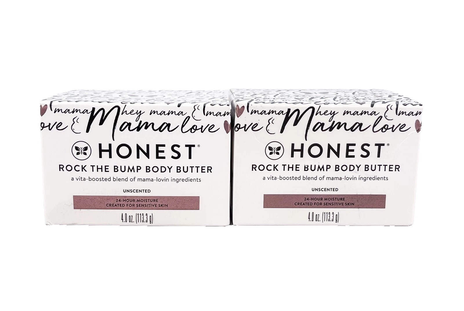 Honest Company Rock The Bump Unscented Body Butter (4 oz.) 2 pack