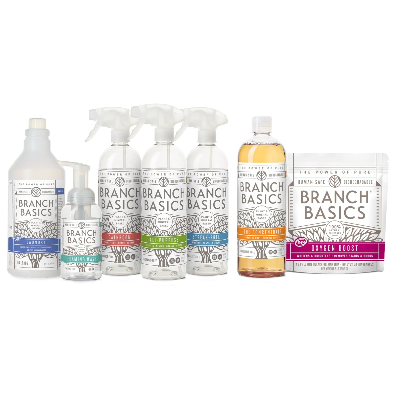 Cleaning Starter Kit All Purpose Glass Bathroom Foaming Wash 48 Fl Oz Pack plus