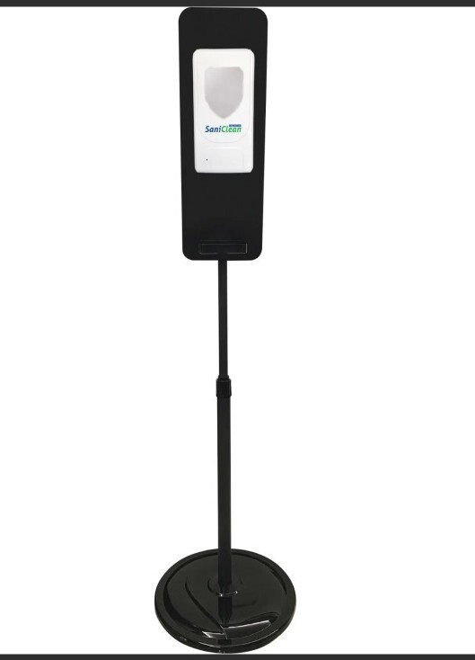 Simoniz Hands-free Sanitizer Dispenser With Refillable Tank And Metal Stand