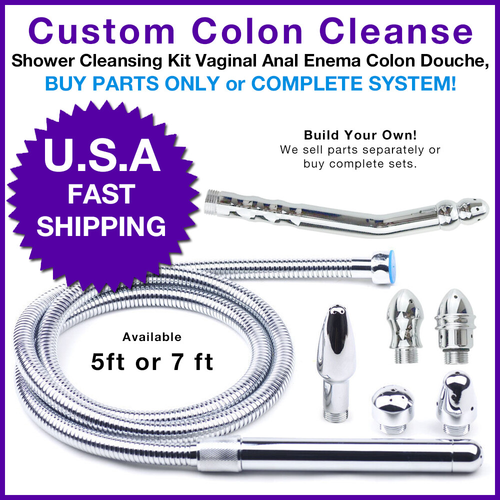Shower Cleansing Kit Vaginal Anal Enema Colon Douche Parts Or Complete System