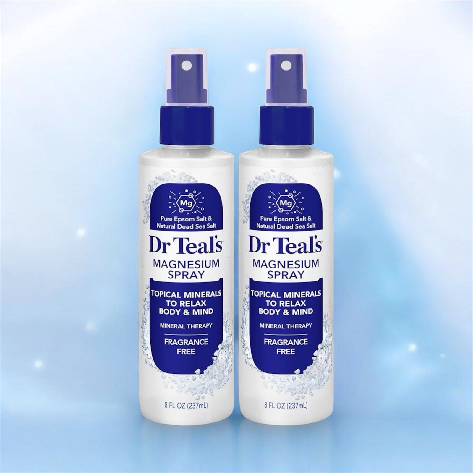 Dr Teal’s Magnesium Spray 8oz (2 Pack) Body Spray Muscle Relief Relax & Restore