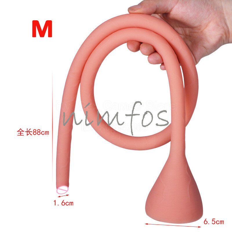 58cm/88cm/118cm Shower Enema Vaginal Anal Wash Colon Douche Nozzle Cleaning Tube