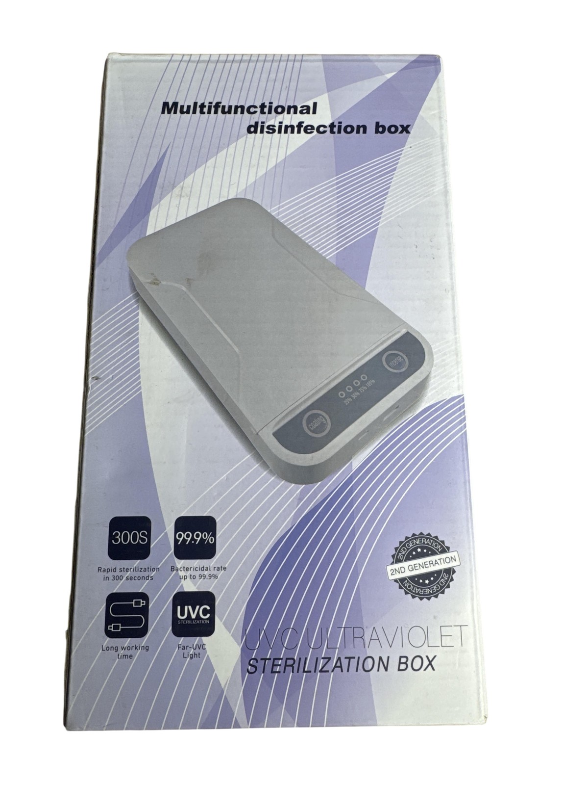 UVC Ultraviolet Sterilization Box Health Lamp White Multifunction Disinfection