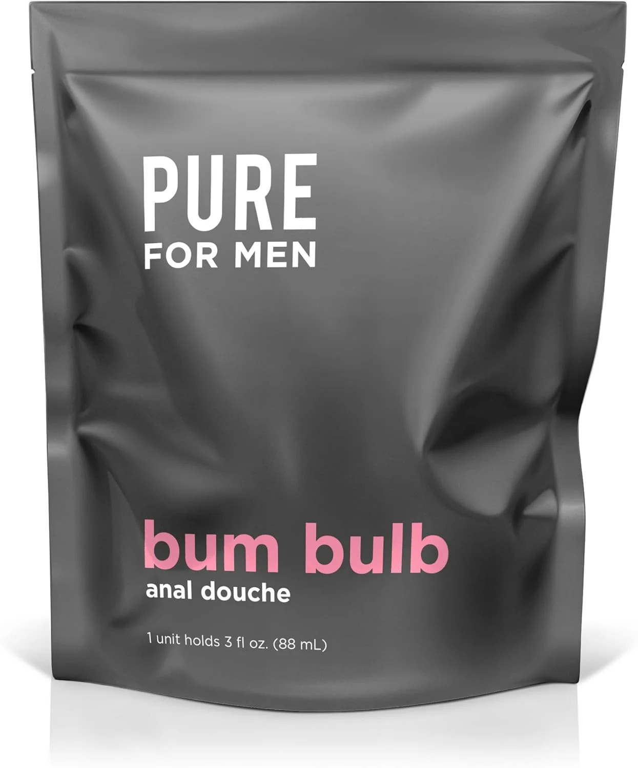 Pure for Men Bum Bulb | Anal Douche Kit with Detachable Tip | Reusable Enema, Ea