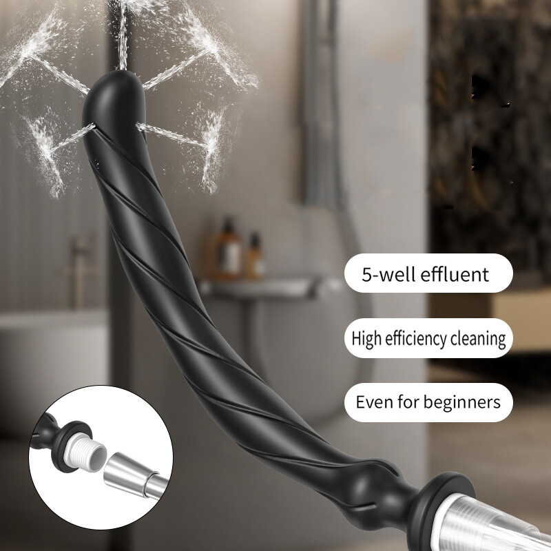 Silicon Cleaning Anal Shower Enema Douche Nozzle Wash Anus Vaginal Colon Cleaner