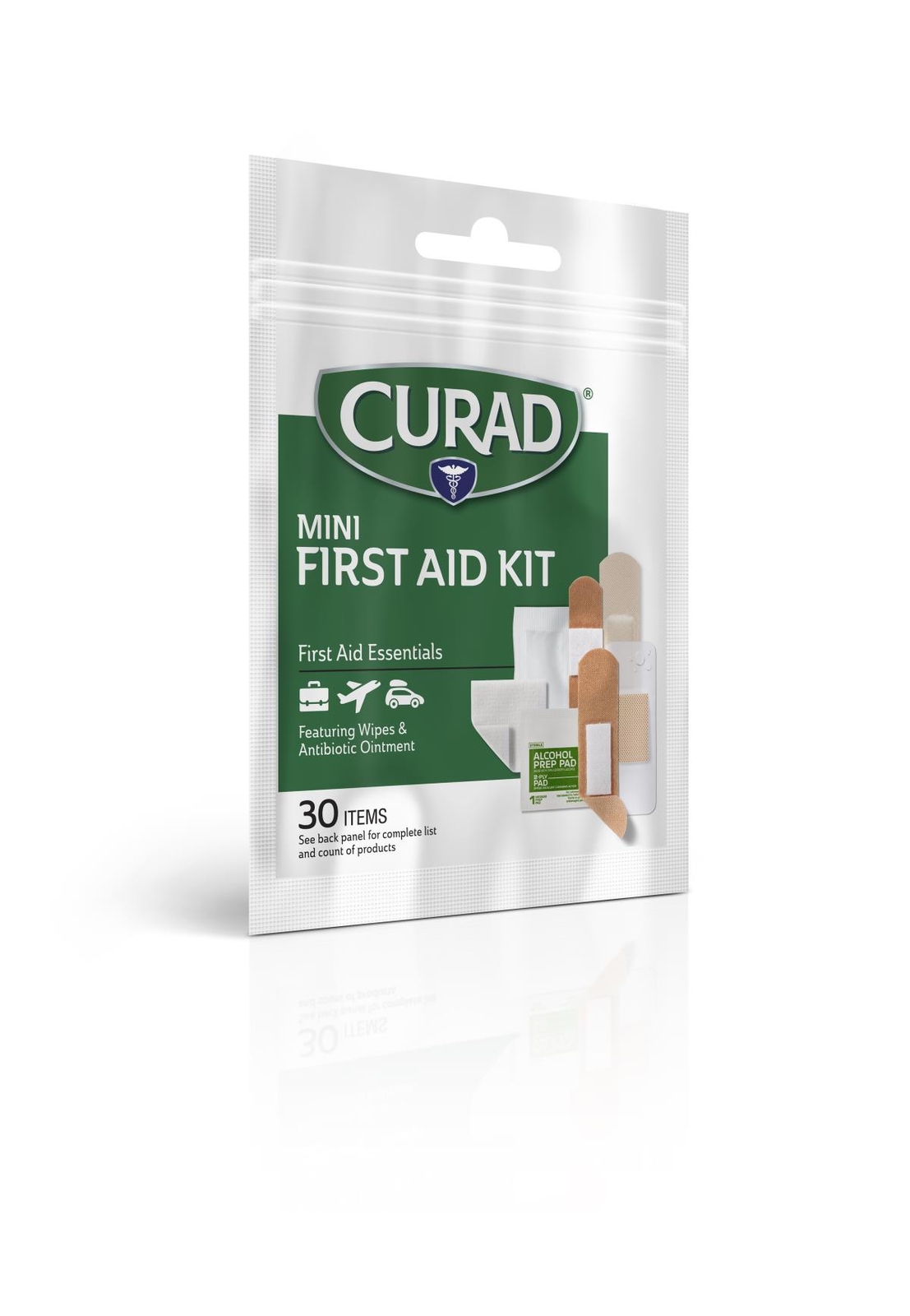 Curad Mini First Aid Kit, 30 Pieces, Case of 48