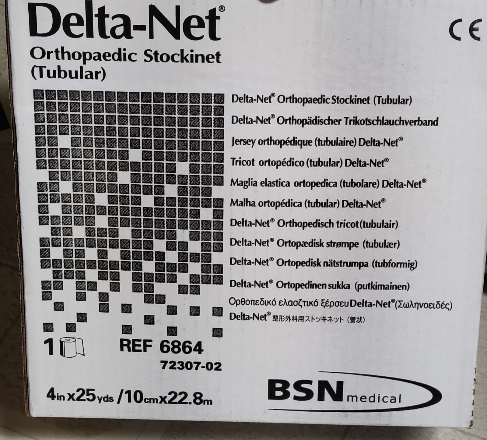 Delta-Net WHITE orthopedic Stockinette tubular 4 Inch x 25 Yards. Great deal!