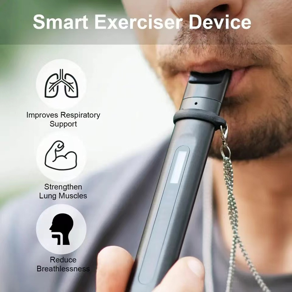 Intelligent Lung Capacity Trainer, An Exercise Device with Breathing Function