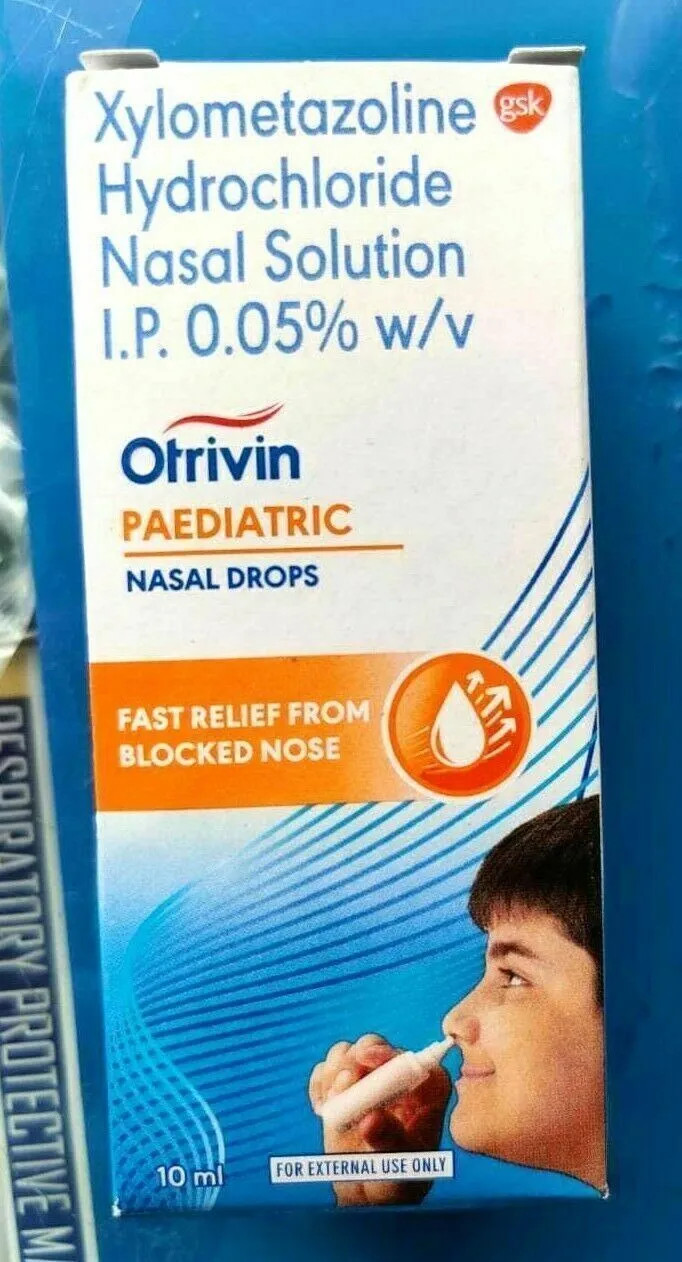 3 x Otrivin Paediatric Children Nasal Spray Nasal Congestion, Blocked Nose 10ml