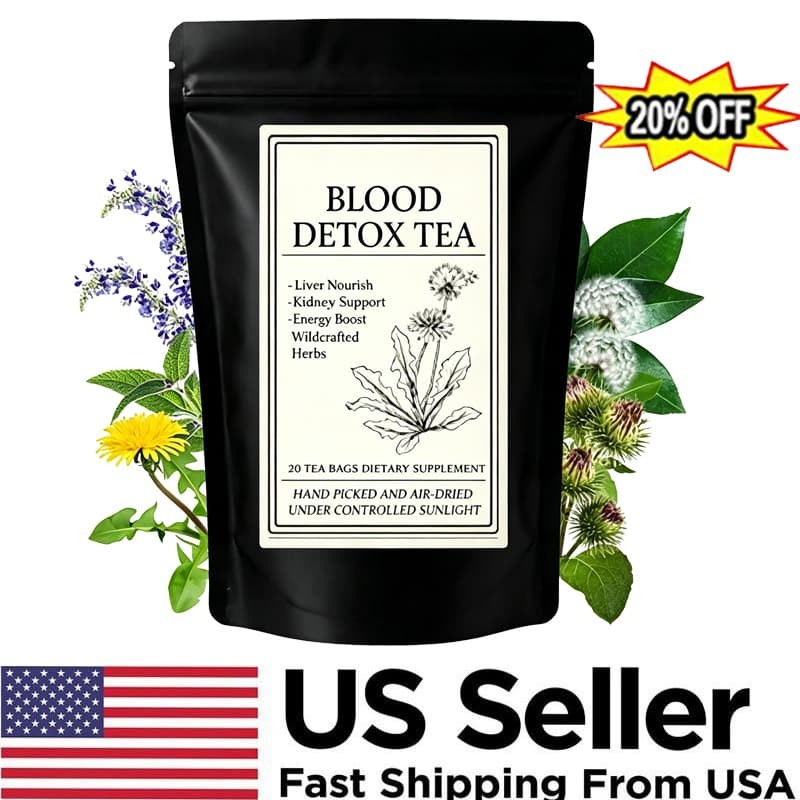 20 Bags Jamaican Healing Garden Blood Detox Tea, Chef Tijani Blood Detox Tea