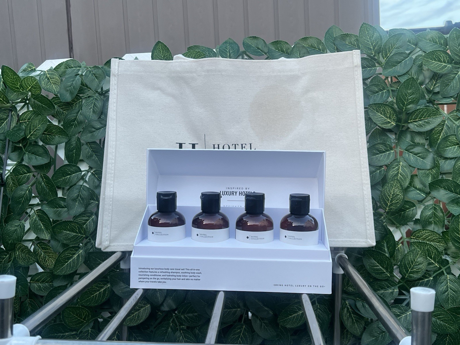 Two Hotel Collection Luxury Body Care Set Travel Size Complete Travel Kit