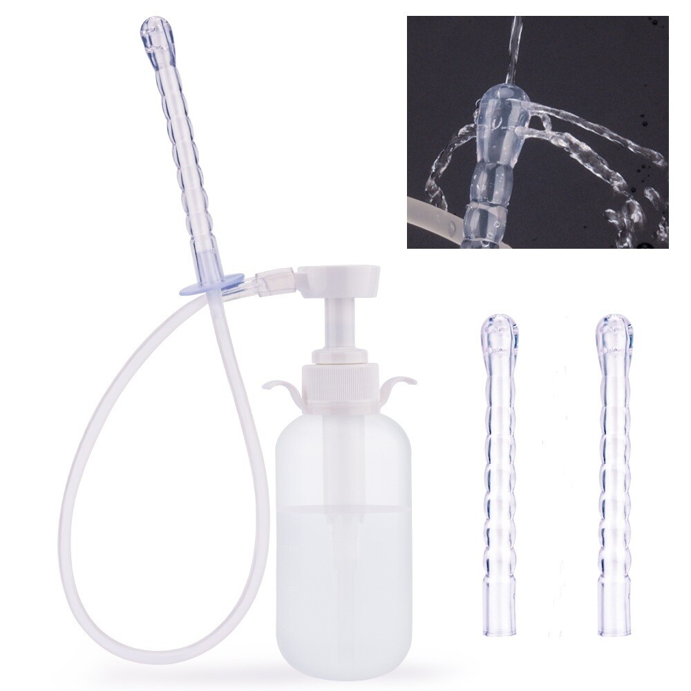 Reusable Douche Enema Pump Anal Vaginal Colon Rectal Cleaner Enema Bag Bottle