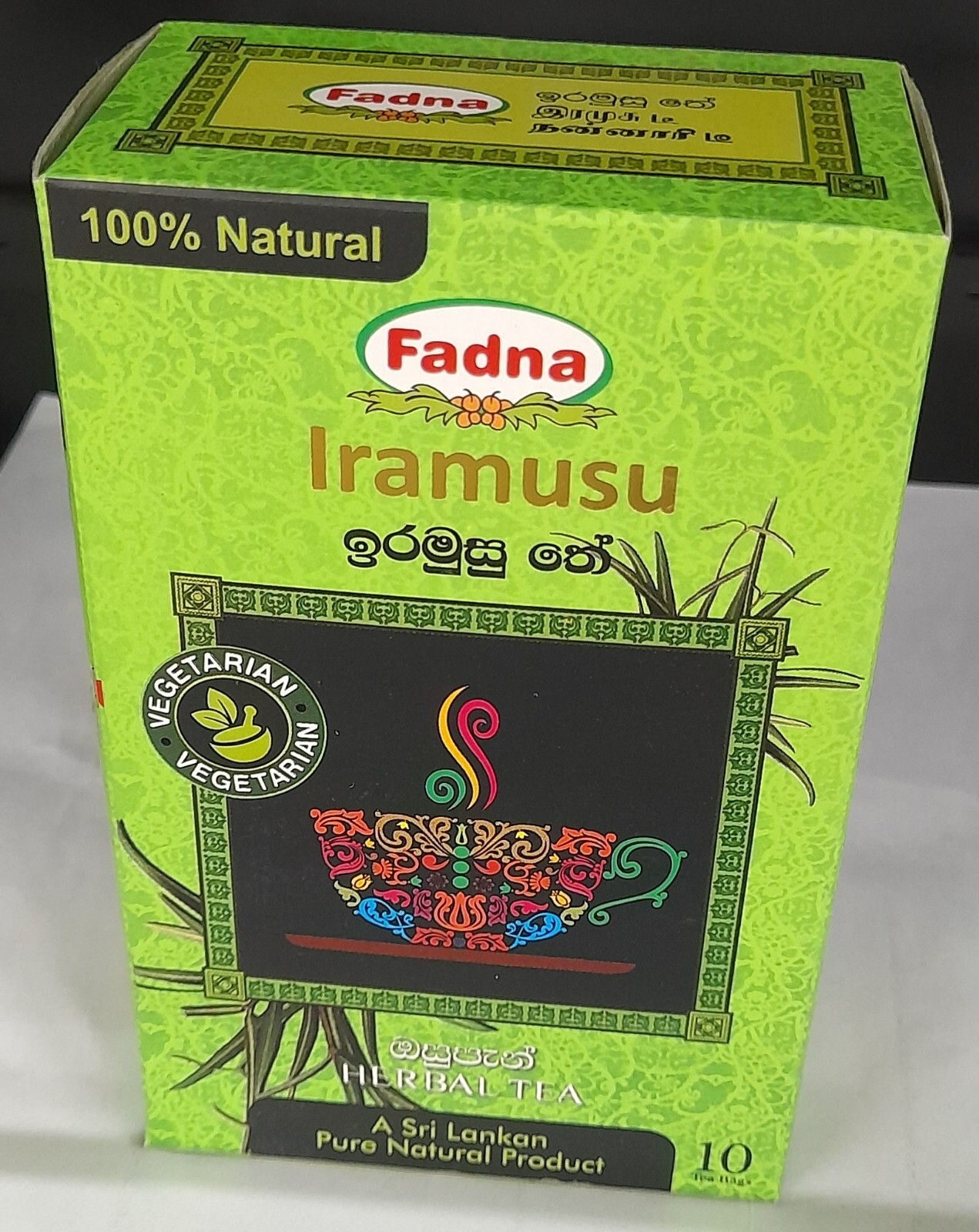 Fadna, Iramusu Herbal Tea 100% Natural Ceylon Ayurvedic 10 Tea Bags Body cooling
