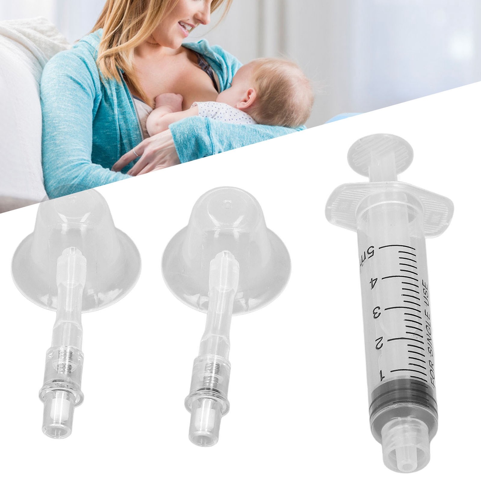 Nipple Puller Inverter Nipples Aspirator Corrector Retraction Device Set Kit NY