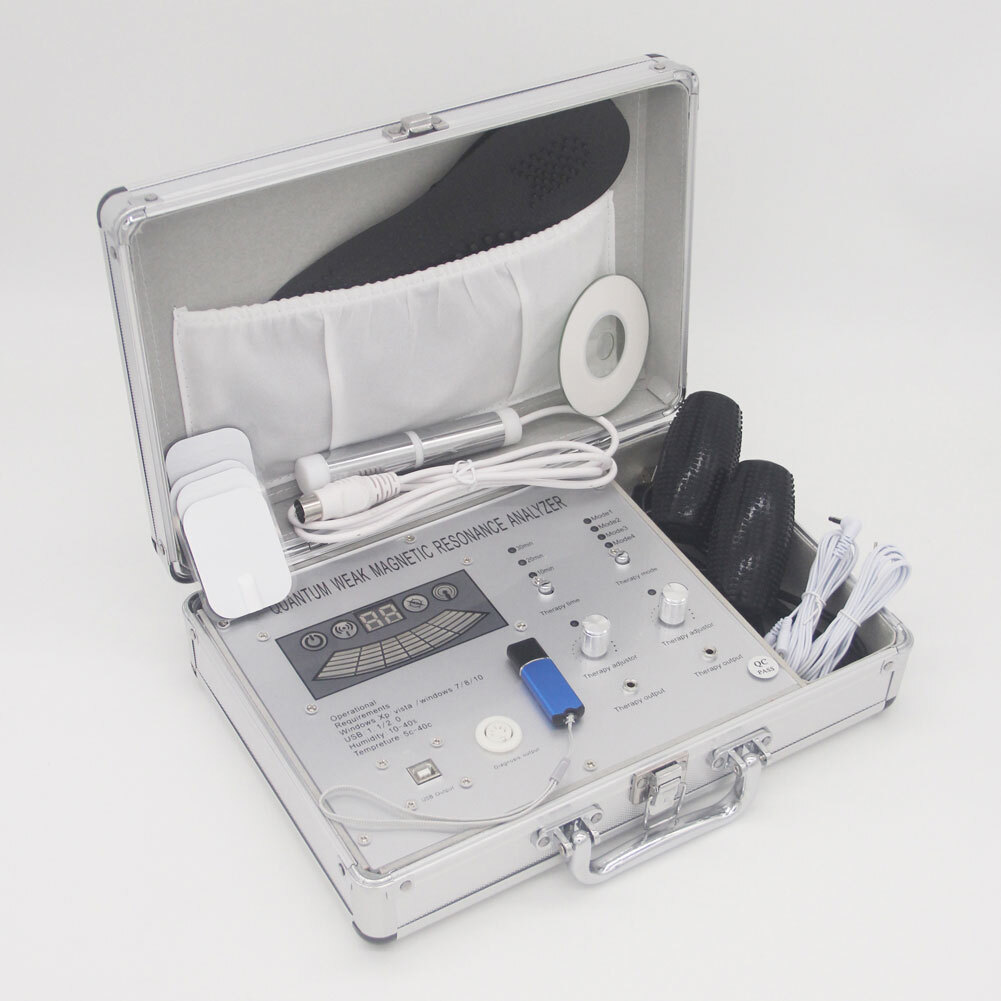 USA 14 Languages Quantum Magnetic Resonance Health Body Analyzer Massage Therapy