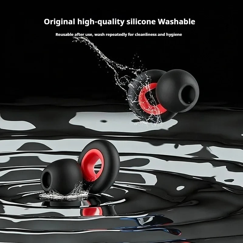 25dB Noise Reduction Earplugs Memory Foam Silicone Sleep Swim Travel Earbuds