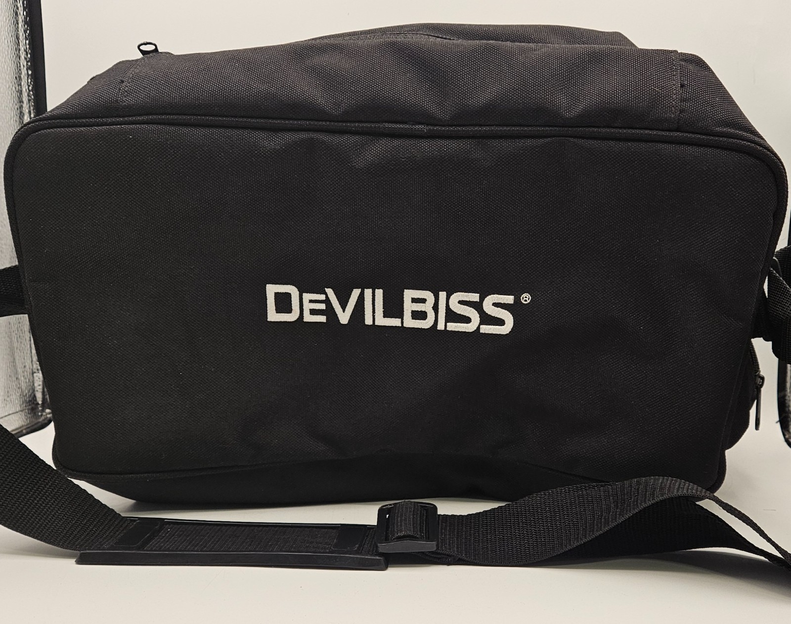 Devilbliss Black Zippered Storage Carry Case w Adjustable Shoulder Strap