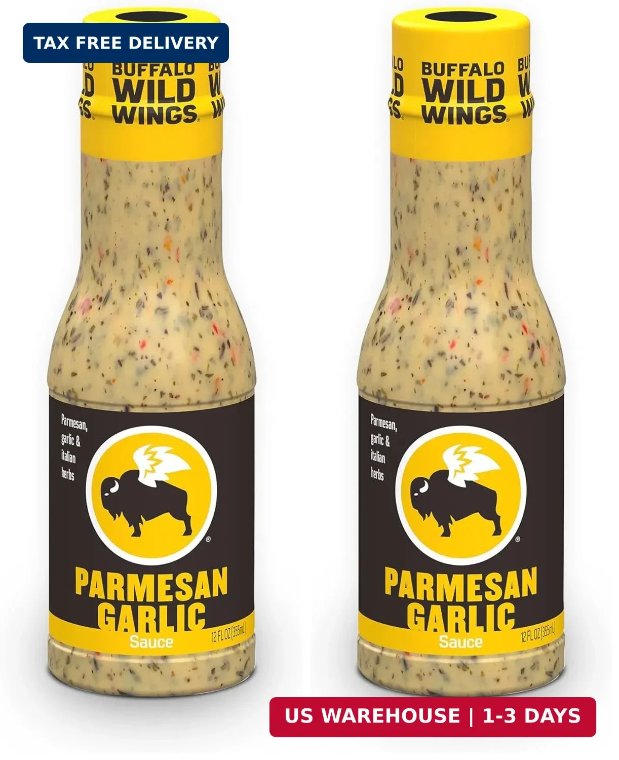 Buffalo Wild Wings Parmesan Garlic Sauce, 12 fl. oz., Perfect Dipping Sauce, Chi