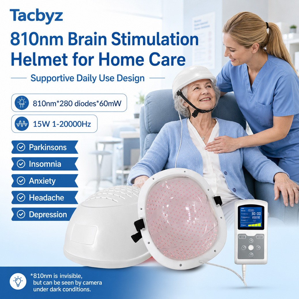 810nm Photobiomodulation Helmet NIR Light Therapy for Alzheimer and Depression