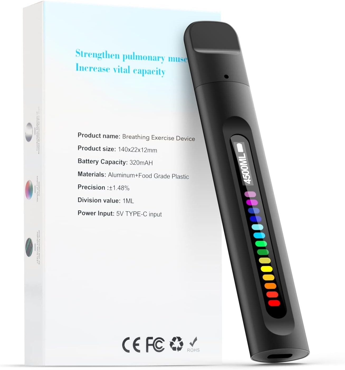 Brand New Portable Breathing Exerciser Breath Training Better Breathe Device