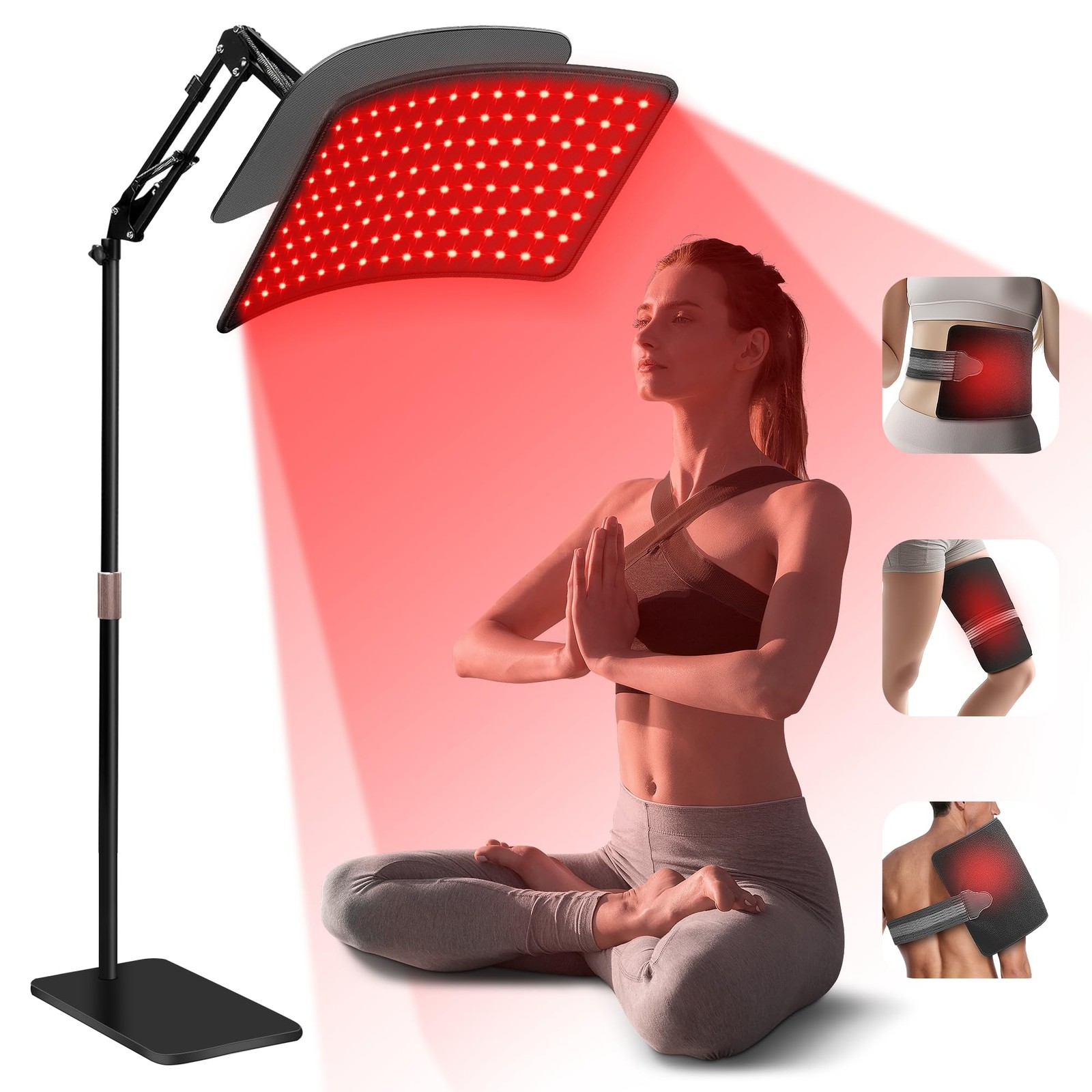 Red Light Therapy Lamp 2-in-1 660nm 850nm Infrared Body Face INTEO Design