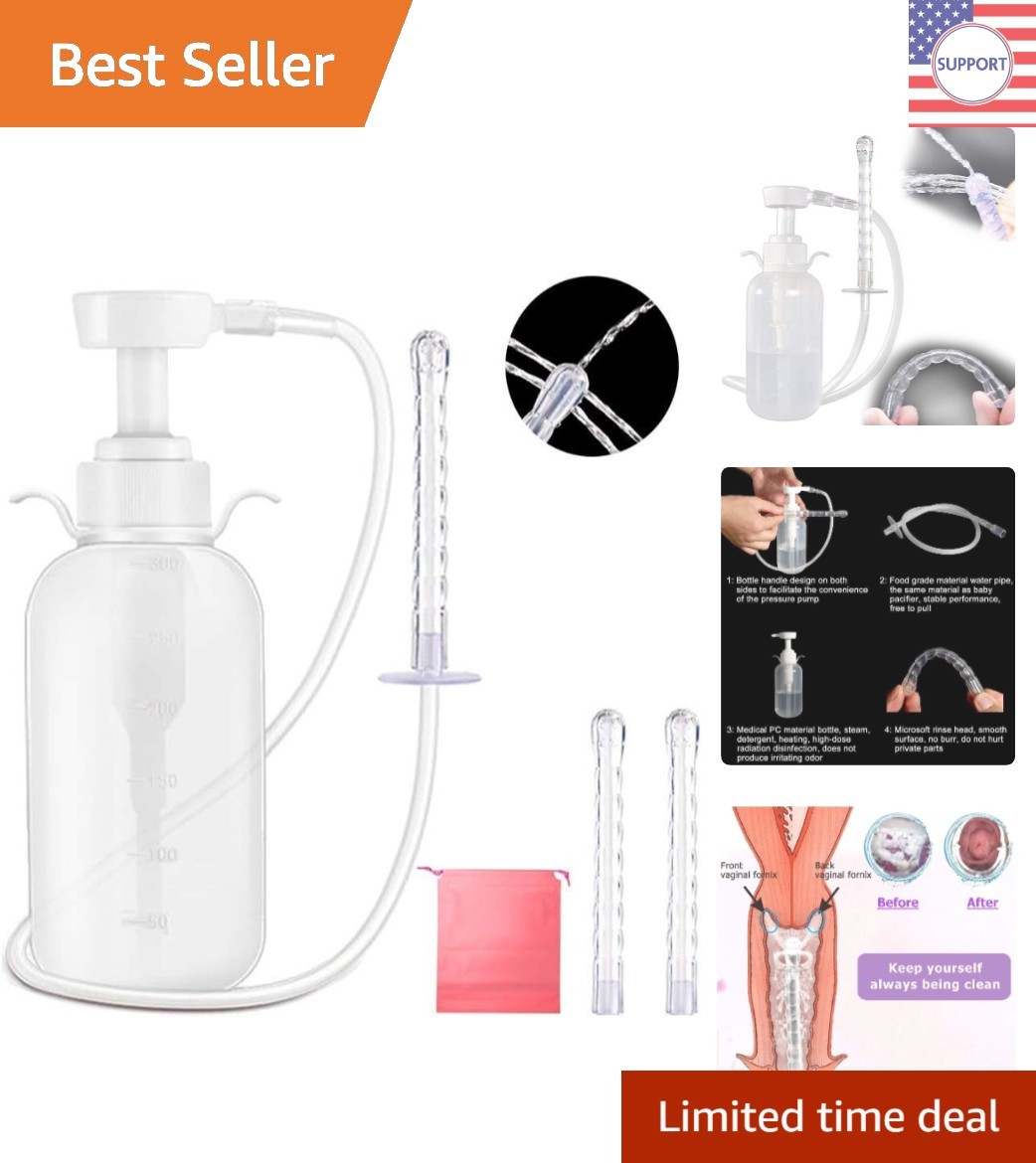 Intimate Care: 300ml Vaginal Cleanser with Flexible Nozzle Tips – BPA Free