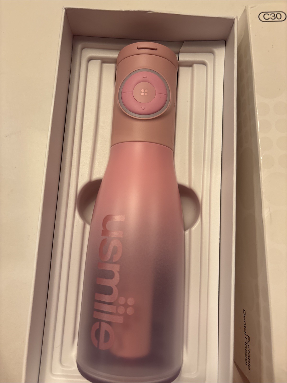 Usmile Water Flosser 300ml IPX7 Waterproof USB C Rechargeable Pink C30-PK