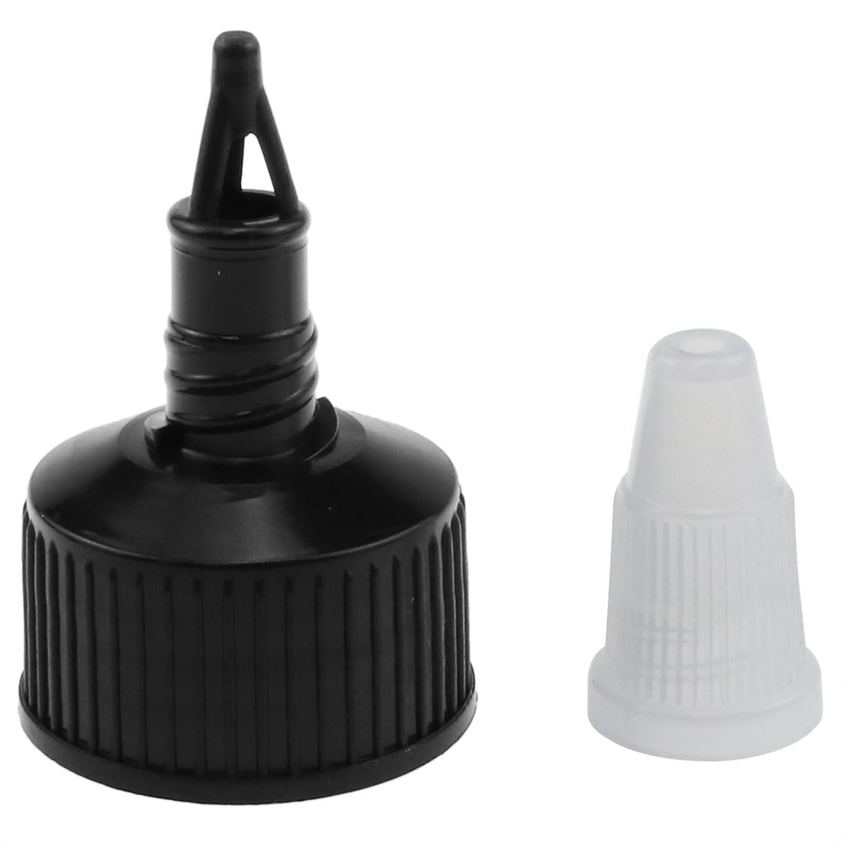 24/410 Natural Twist Top Caps – 12 PCS Black Dispensing Caps for Squeeze Bott…