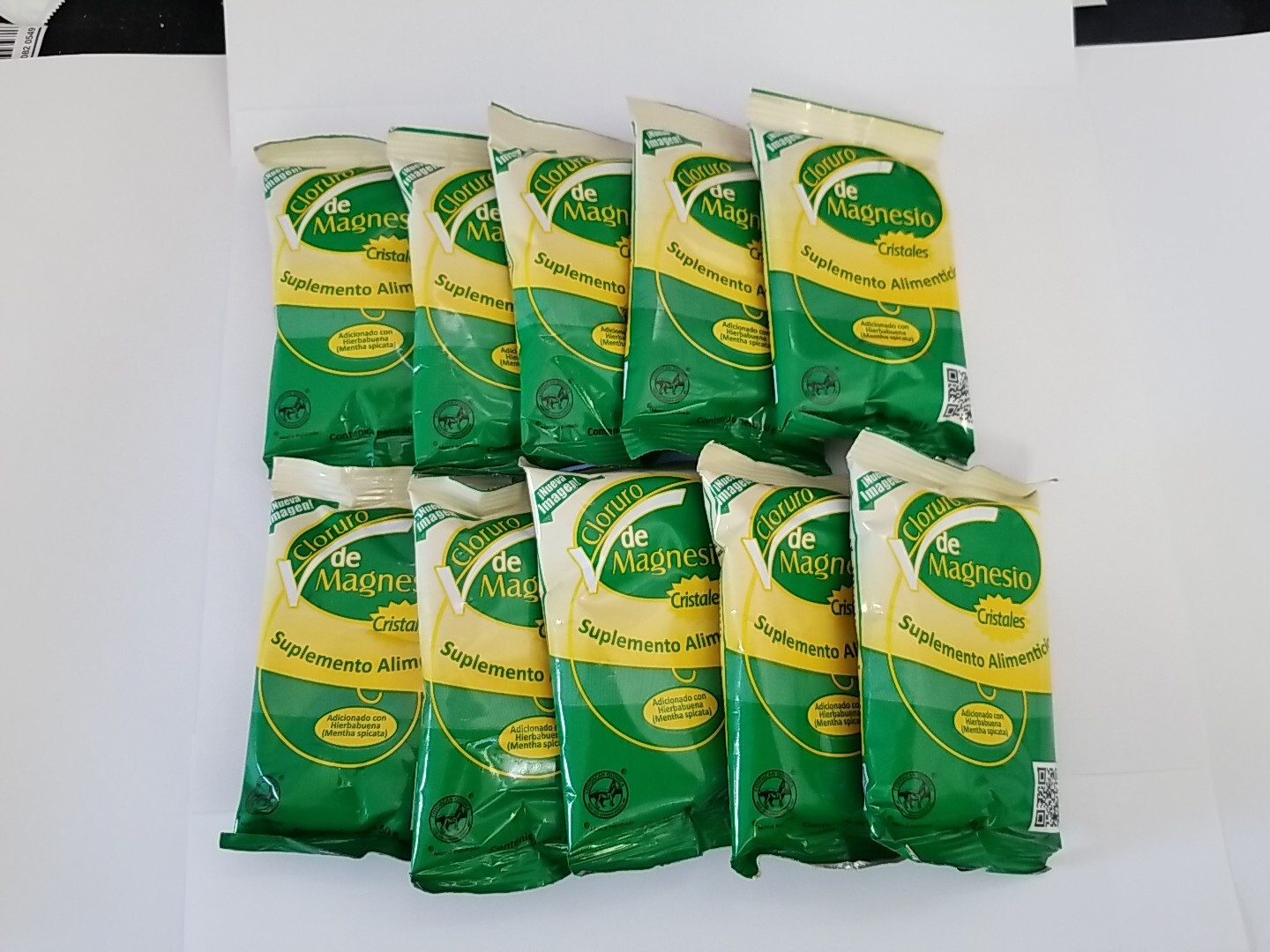 Magnesium Chloride 50g ( 10PK ) Cloruro de Magnesio 50g each ( Vida Magnesio )