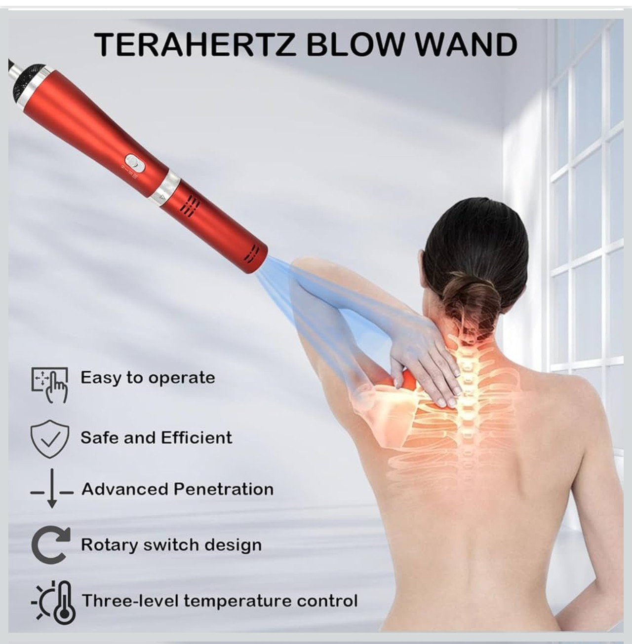 Infrared Physiotherapy Blower Massage Wand for Body Pain Relieve and Relaxion