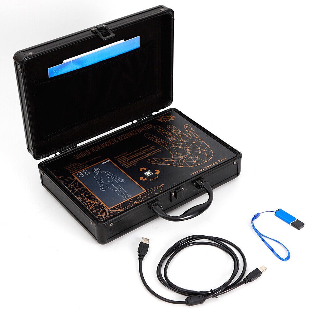 Professional 6TH Gen Black Quantum Magnetic Resonance Analyzer Body Health Care