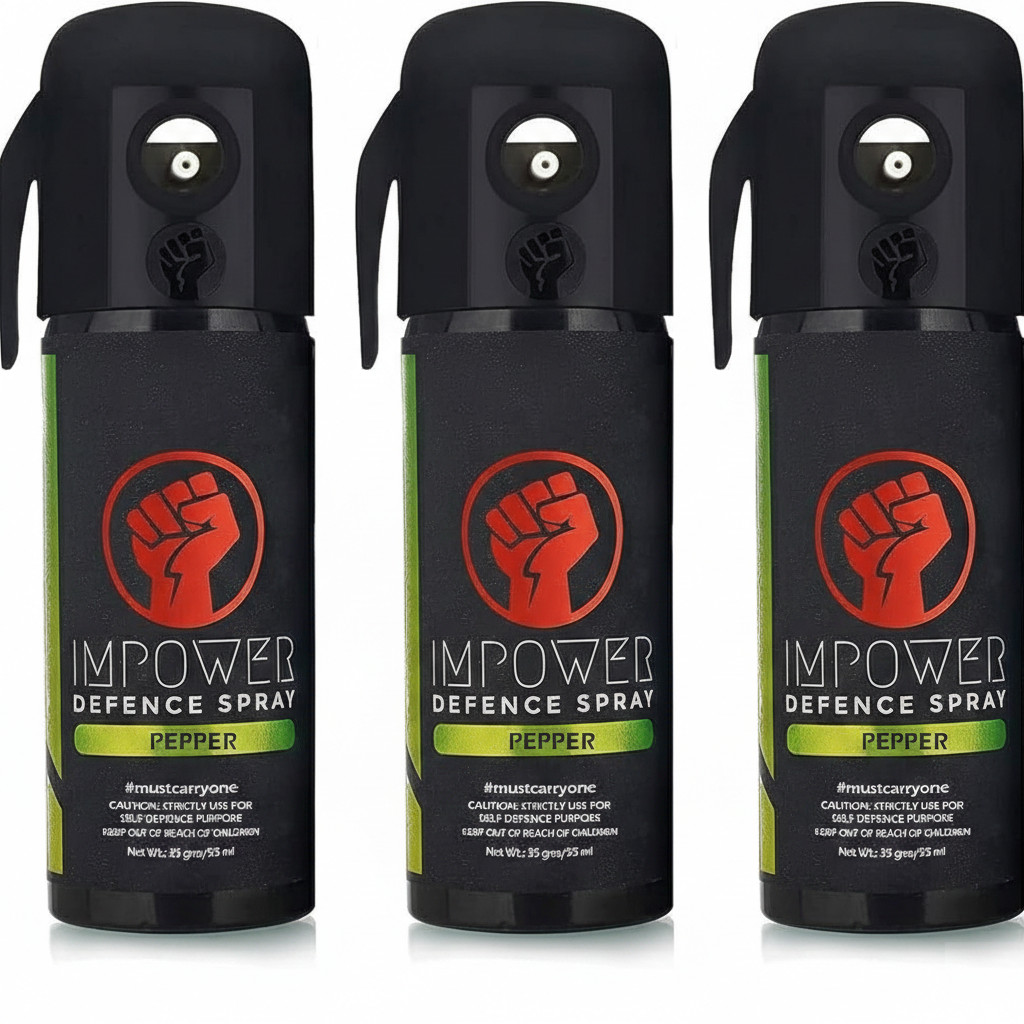 Impower Strong Women Safety Spray 55ml Self Defense Protection Spray Pack of 3