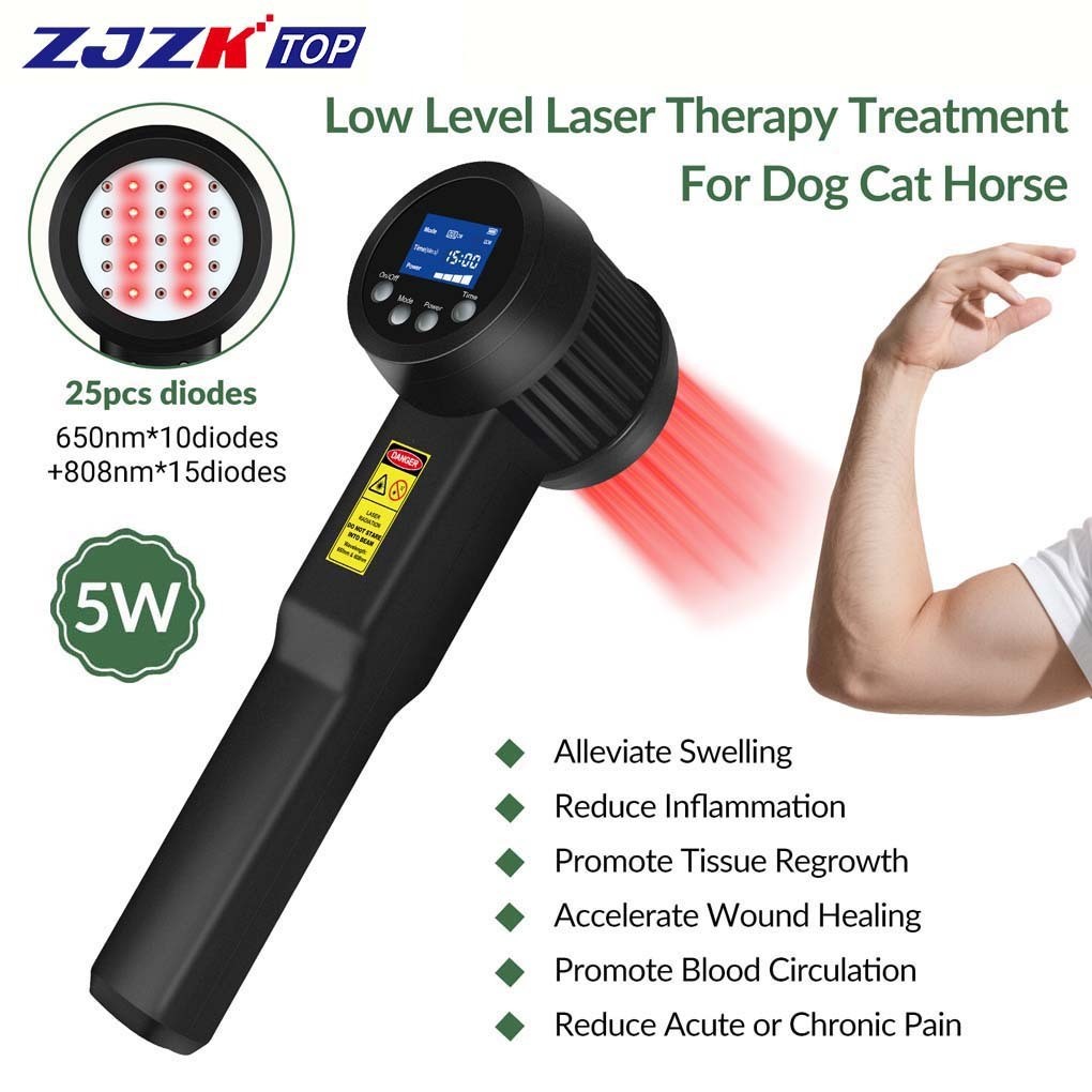 5W Dual Wavelength Laser Therapy 650nm 808nm Nerve, Muscle Tissue Repair at Home