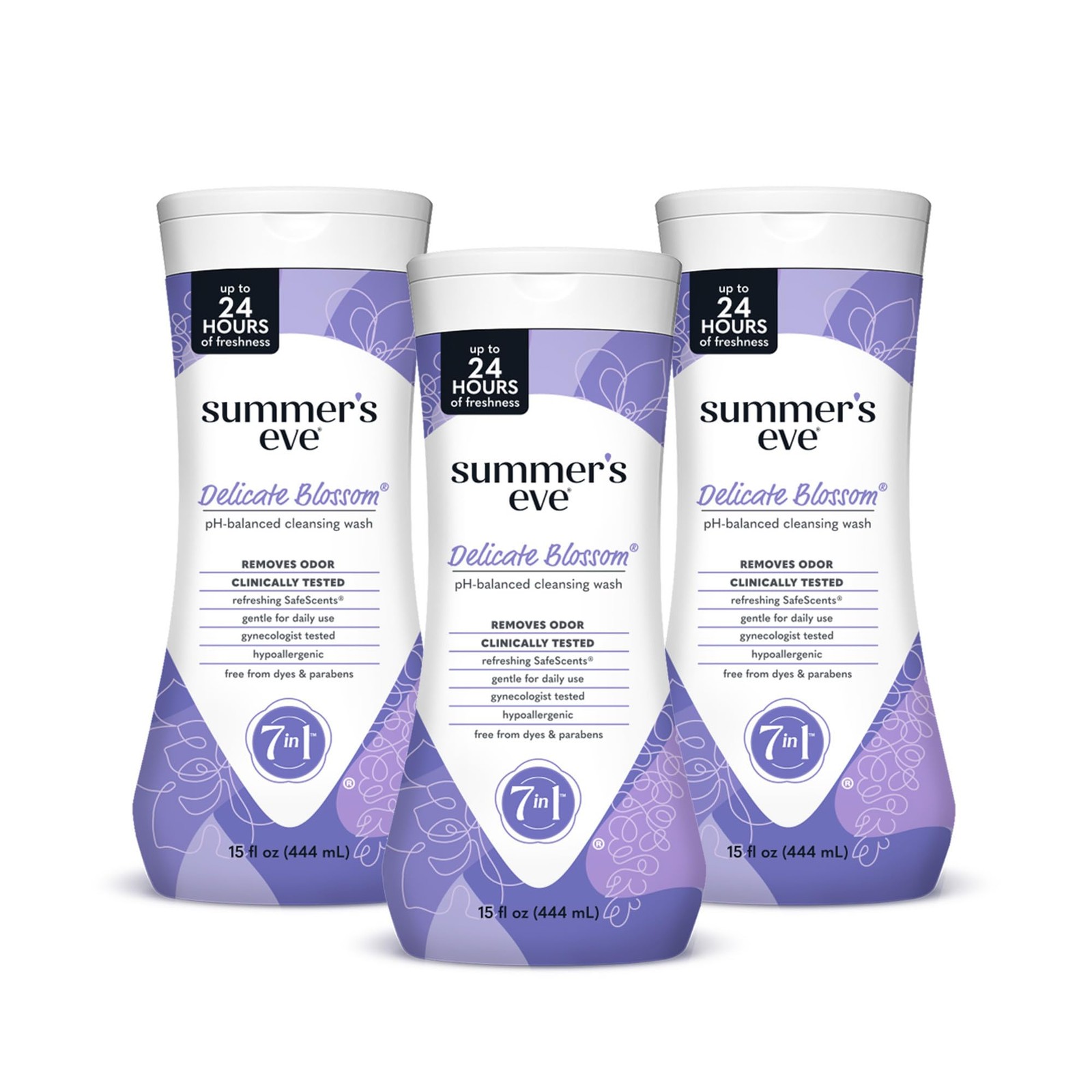 Feminine Body Wash 15 fl oz 3 Pack Delicate Blossom Summer s Eve Summers Daily