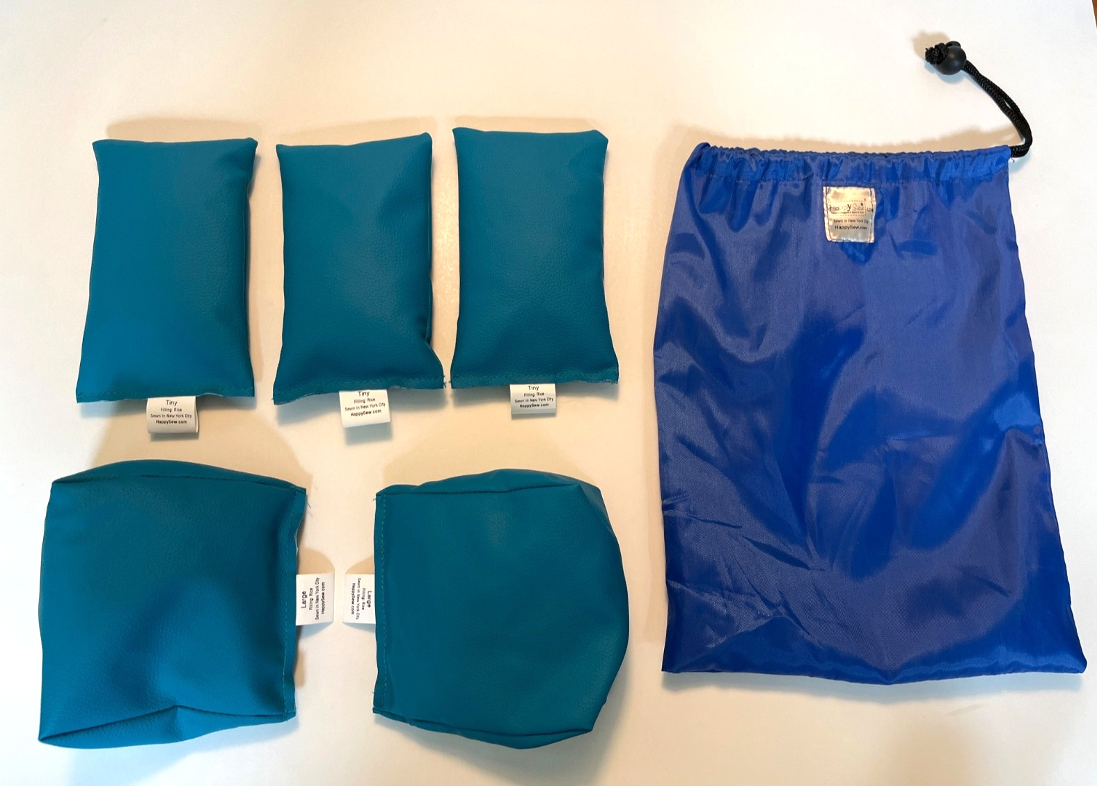 Physical Therapy Wedge Rectangle Vinyl Rice Bags Schroth Scoliosis 5 Pieces