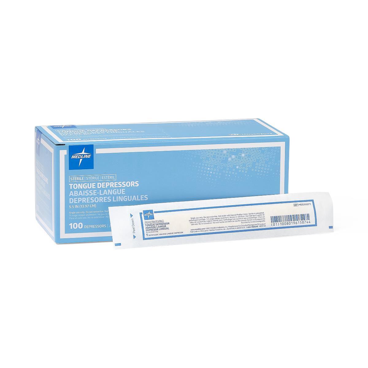 Sterile Tongue Depressors,Wood 5 1/2″, Case
