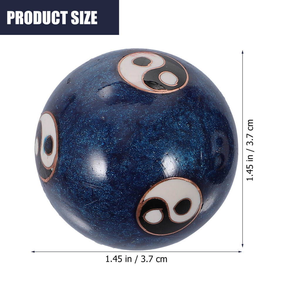 Set Small Baoding Balls with Chime Asian Hand Balls Chinese Massage Hand Balls