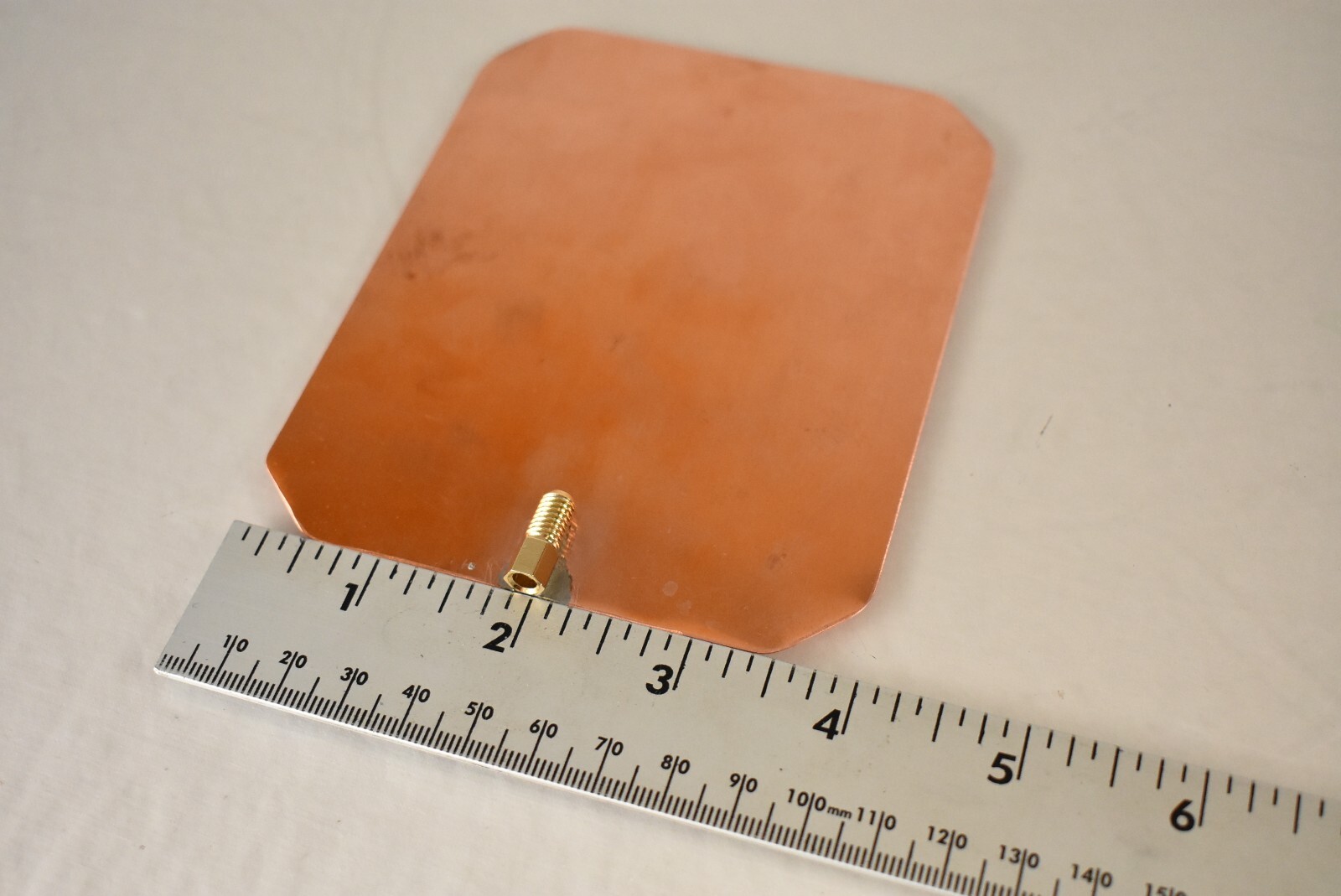 Pair Heavy-Gauge Copper Rife Machine Foot Pads for GB4000 and Others