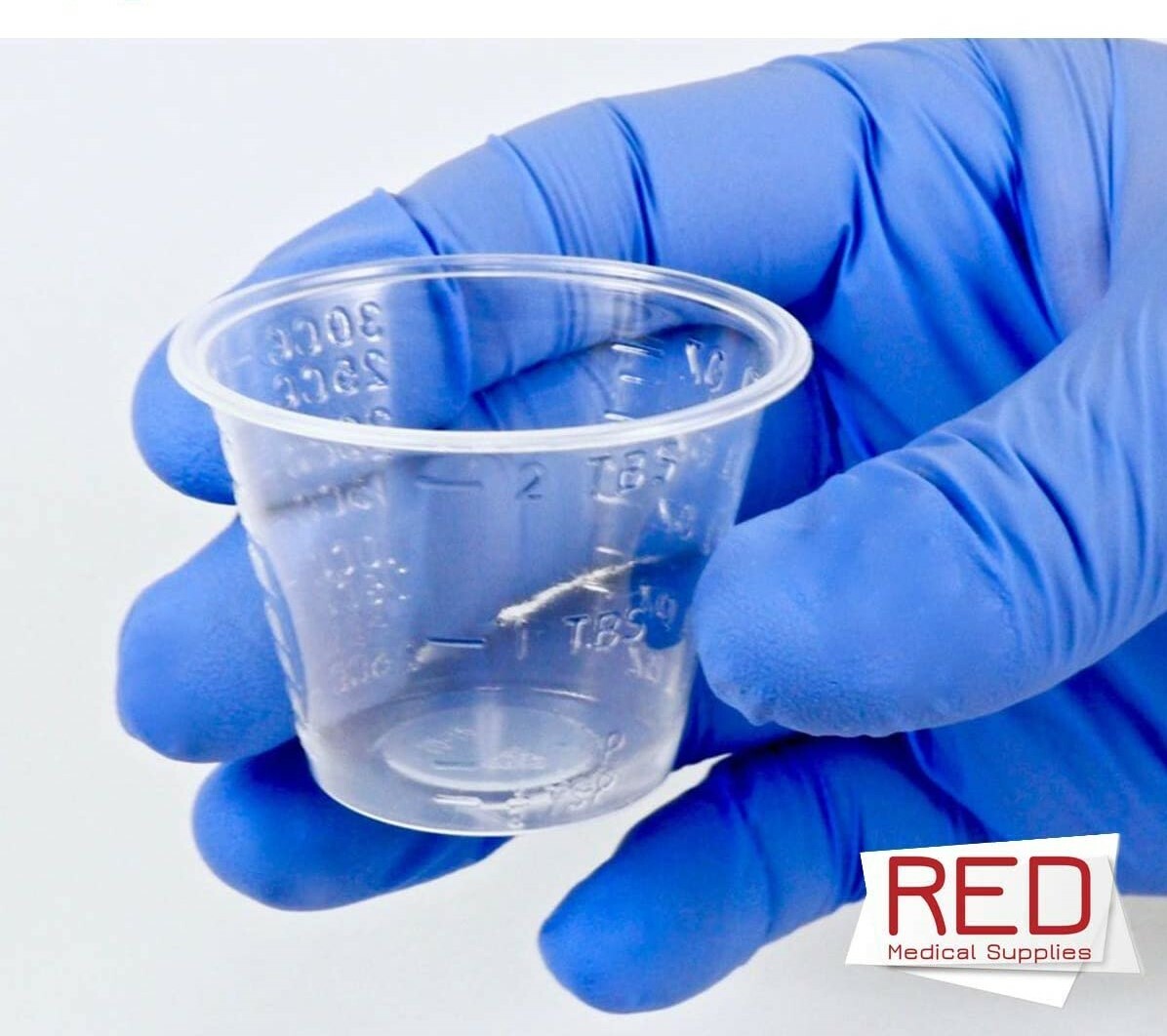 Disposable Graduated Medicine Cups 1oz Translucent Clear Plastic 100/PK