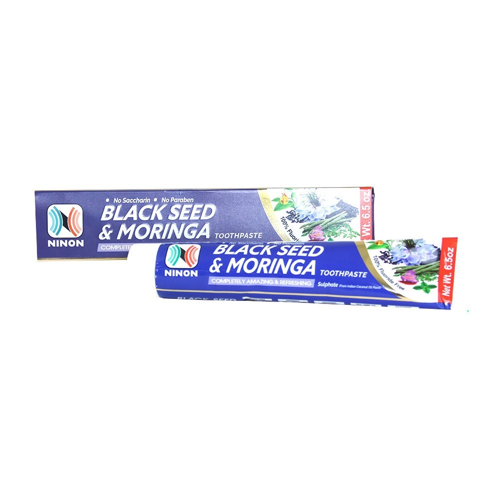1 Pack Ninon 100% Organic Black Seed Seed & Moringa Toothpaste Fluoride Free