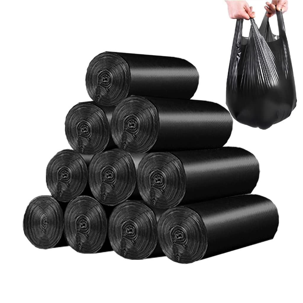 Small Black Trash Bags,Thicken Value 4 Gallon 200 Count (Pack of 1),