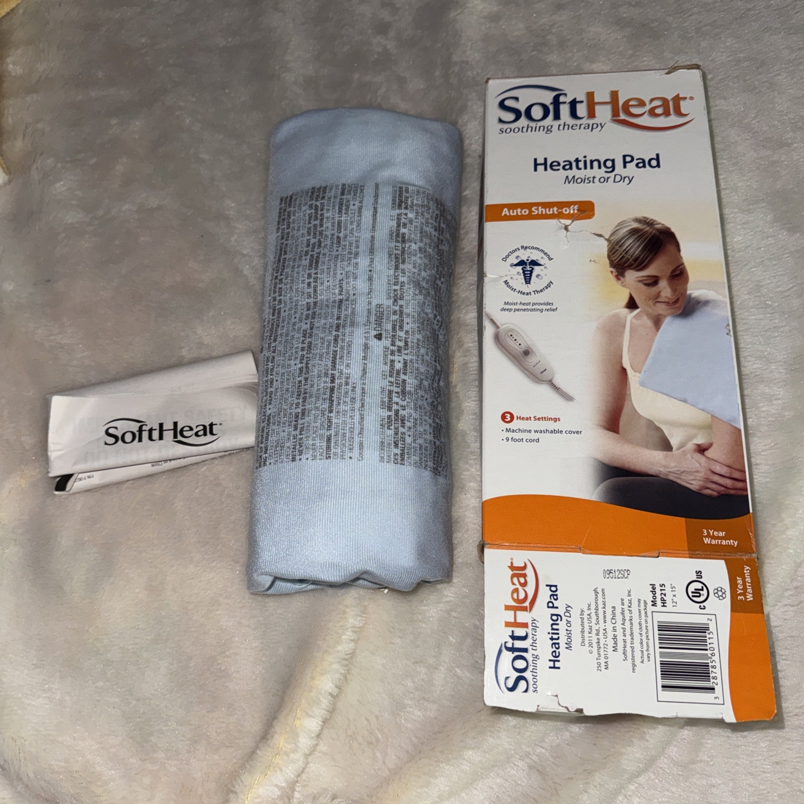 SOFT HEAT Heating Pad: Moist or Dry (12″ x 15″, HP 215 2011) Tested