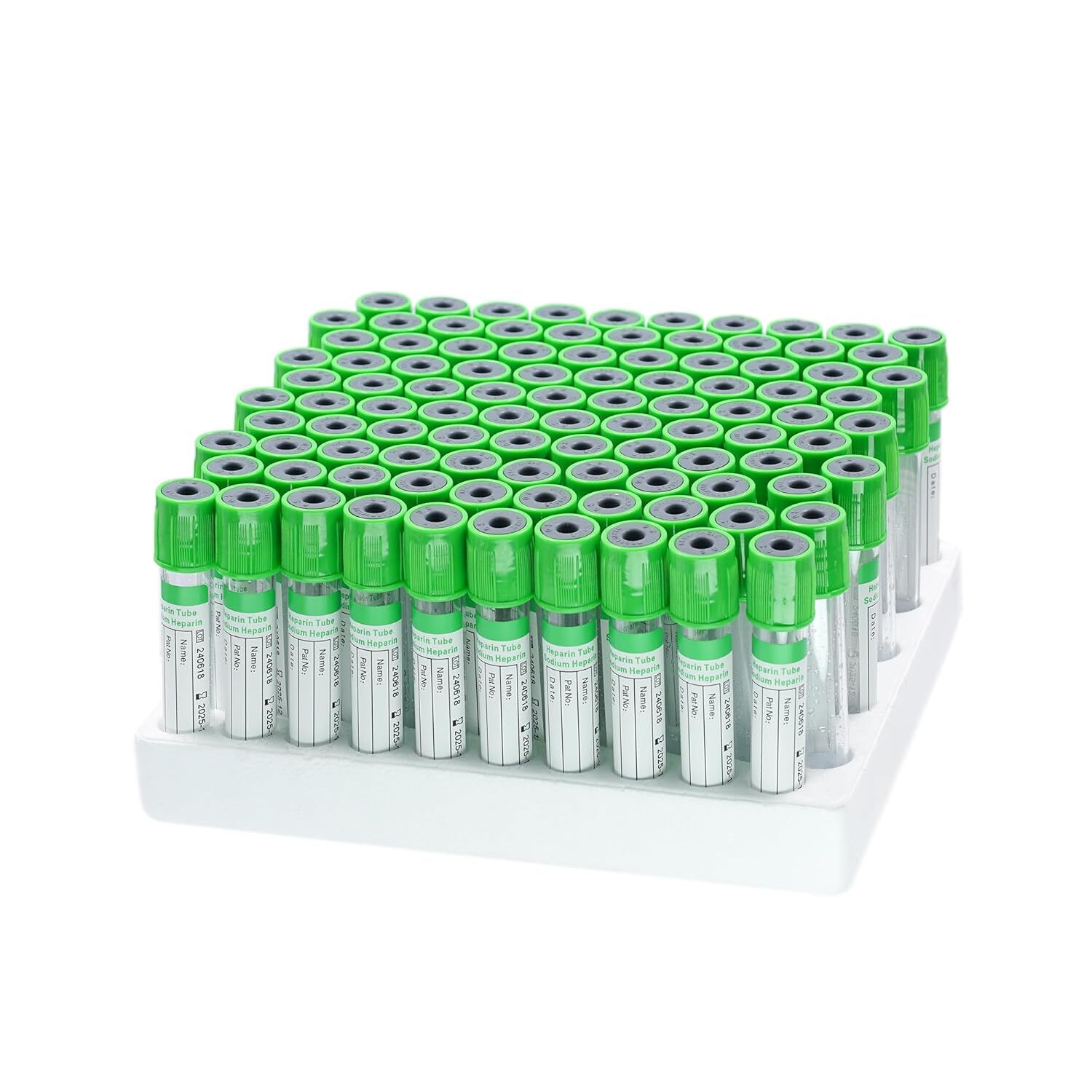 Disposable 100 Pcs Wrap Packaging Tubes 4 Sizes Blood Collection Test Tube