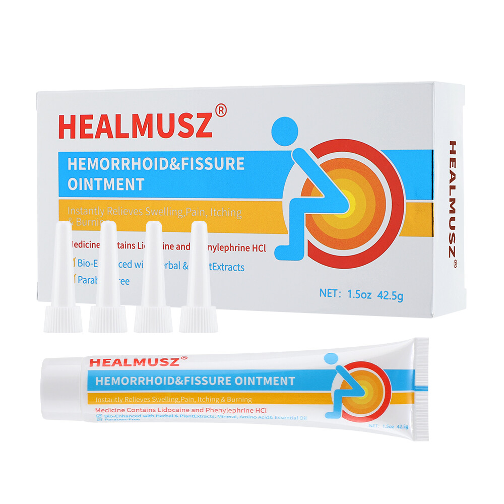 HEALMUSZ 1-5 Hemorrhoid Ointment for Relief of Pain Swelling,Discomfort,Itching