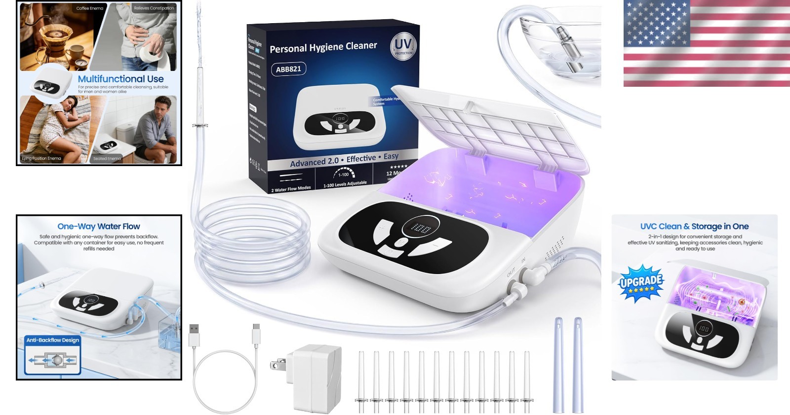 Colon Cleanse Enema Kit with Adjustable Pressure
