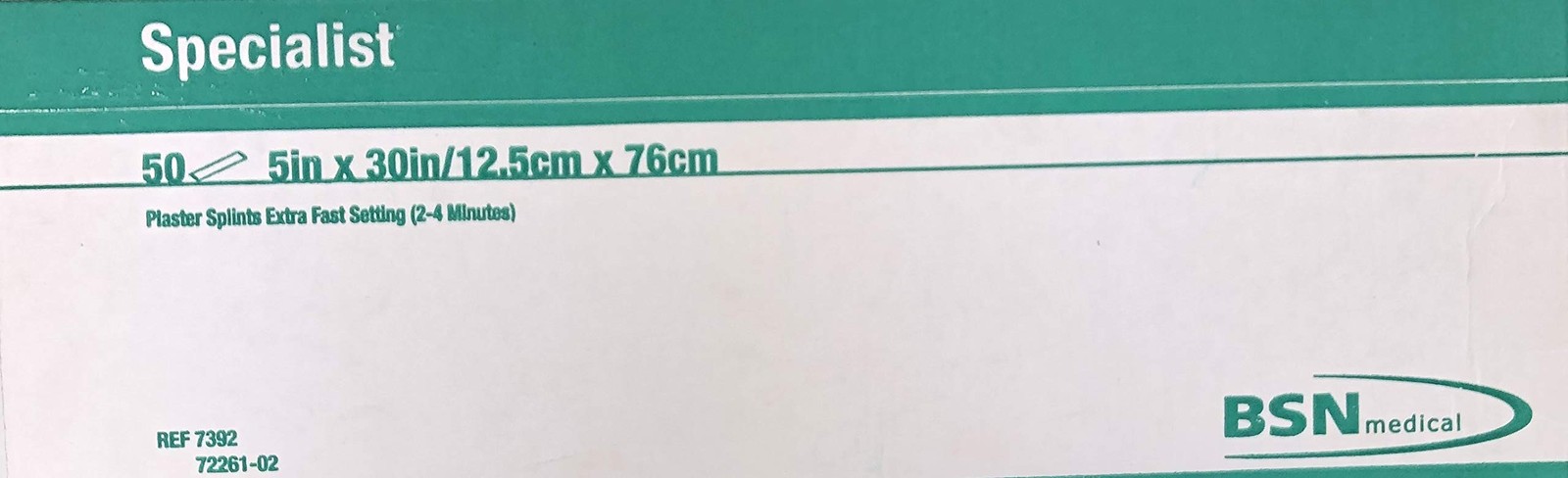 BSN Medical- Inc. JAJ101 Specialist Plaster Splints 5 Inch x 30 Inch 50 Per Box