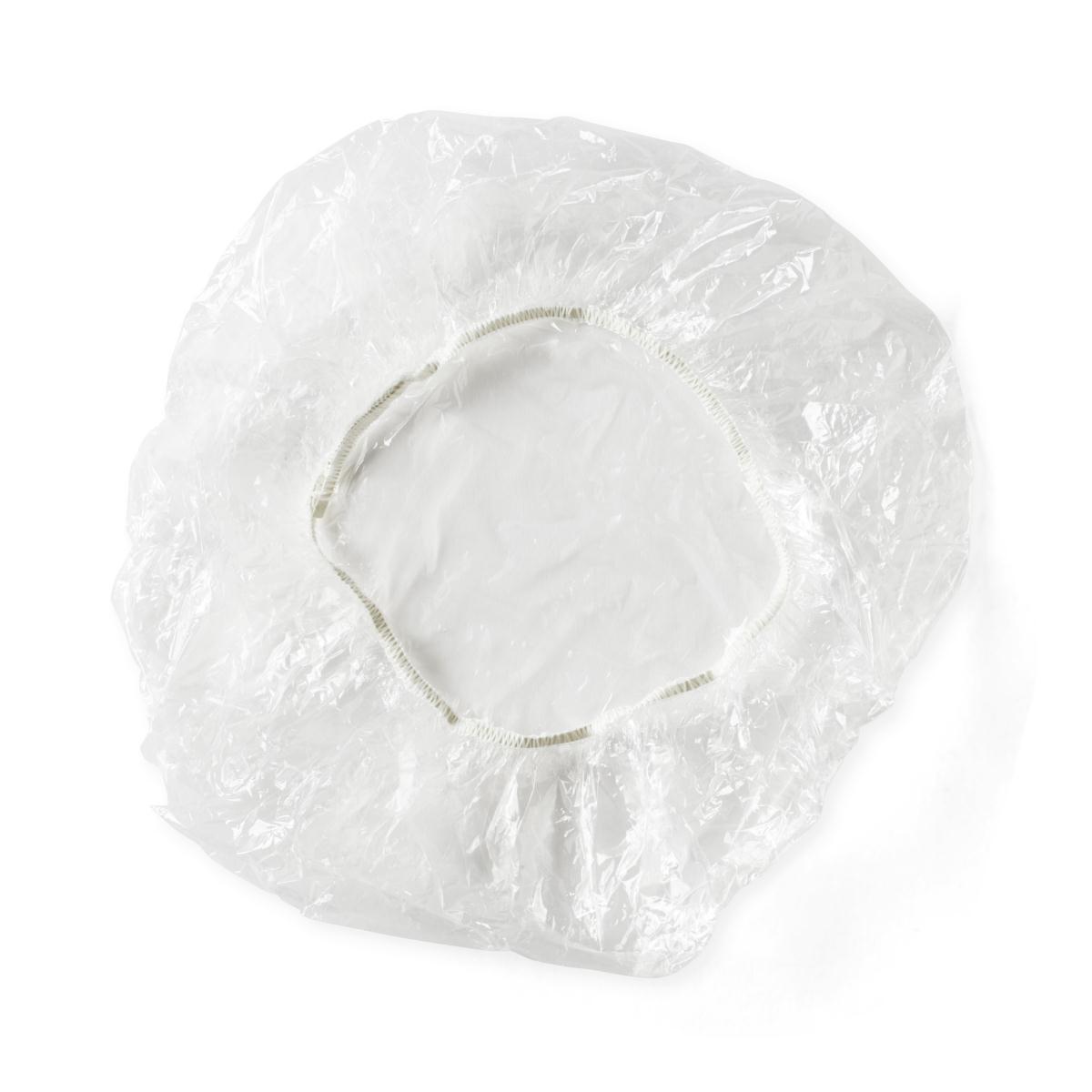 Single-Use Clear Plastic Shower Caps, Each