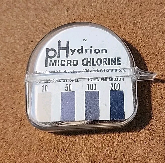 VTG Hydrion pH Micro Chlorine Tester Test Strip Tape