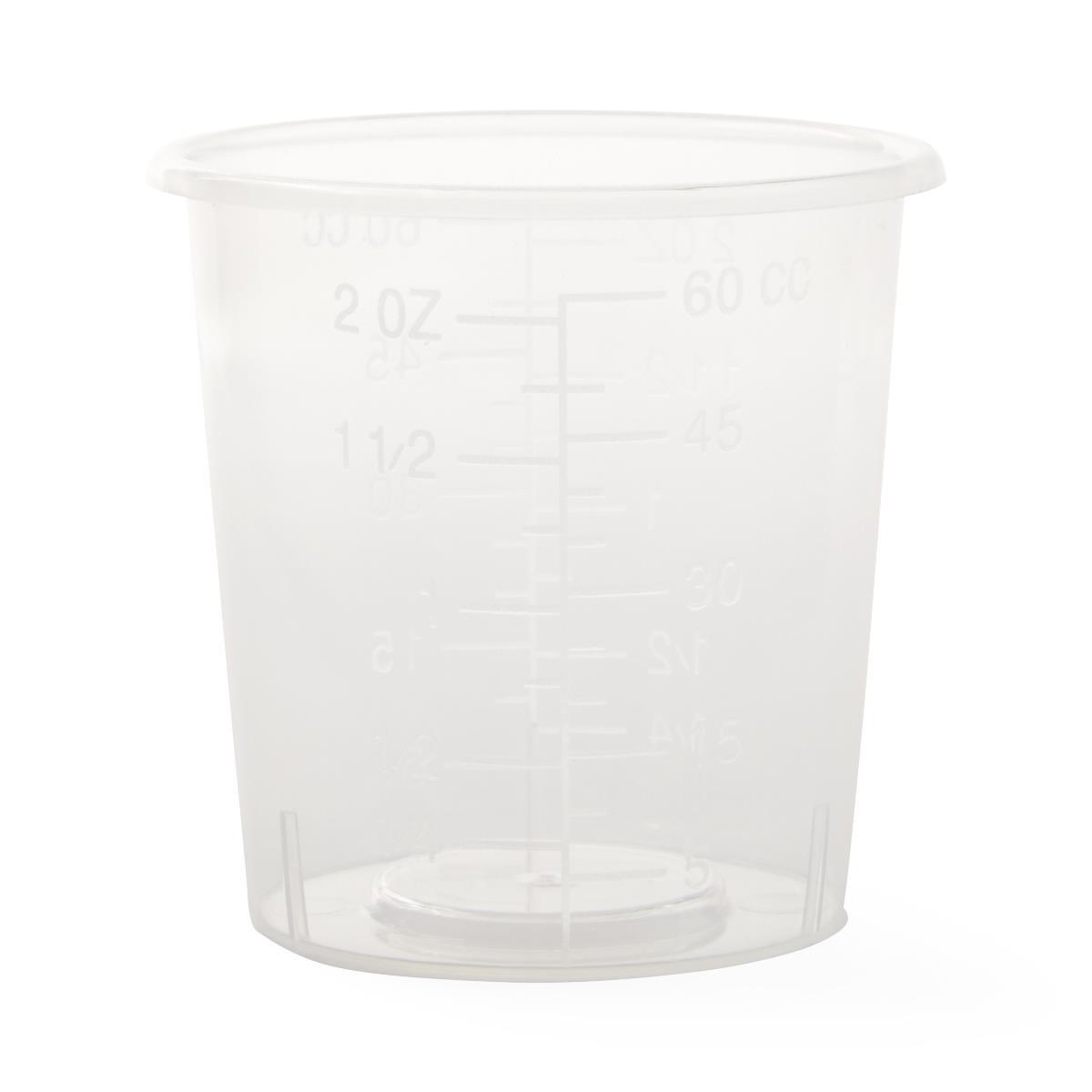 Graduated Plastic Medicine Cup, 2 oz., Case