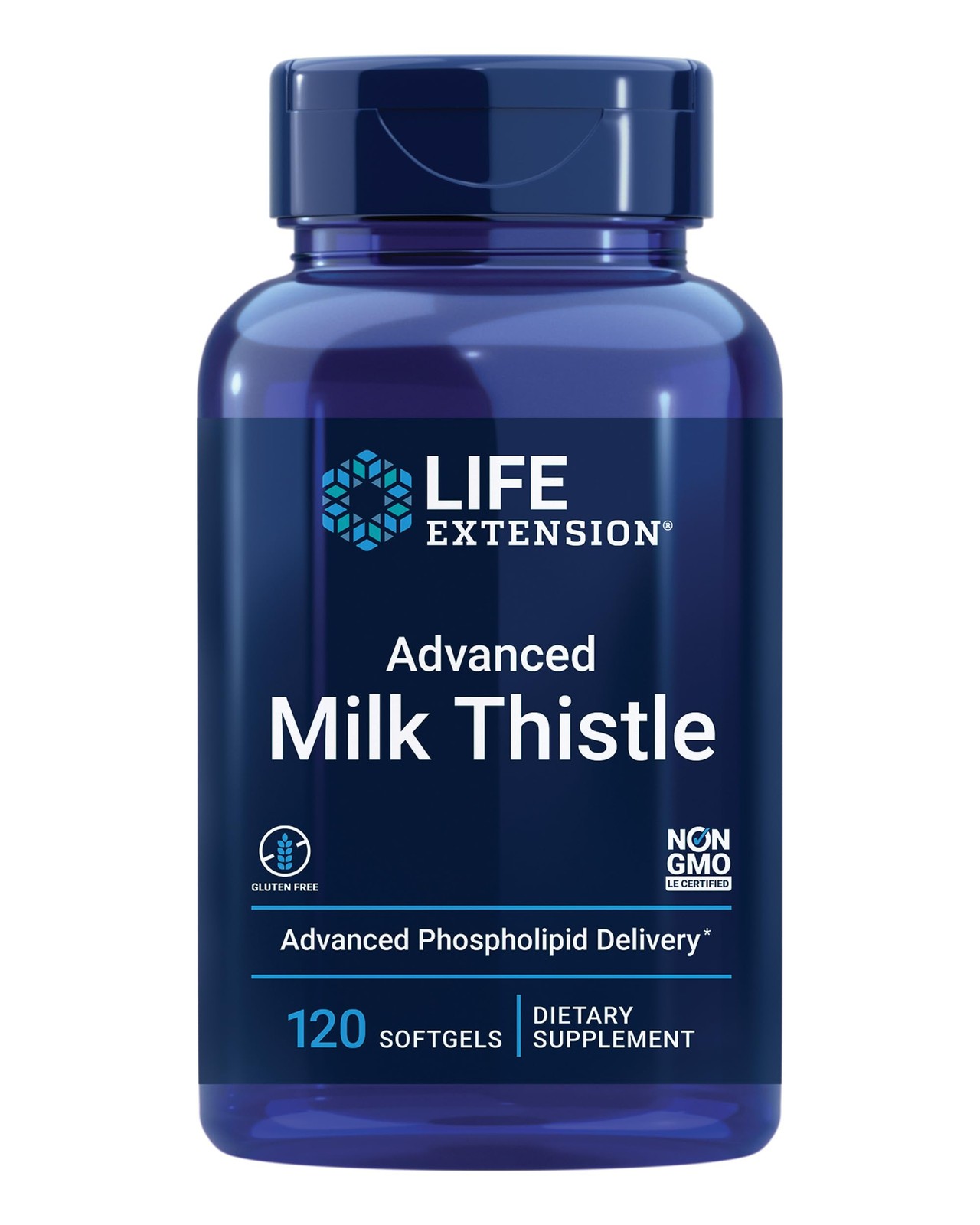 Milk Thistle Liver Health Supplement 120 Softgels Life Extension Advanced Detox